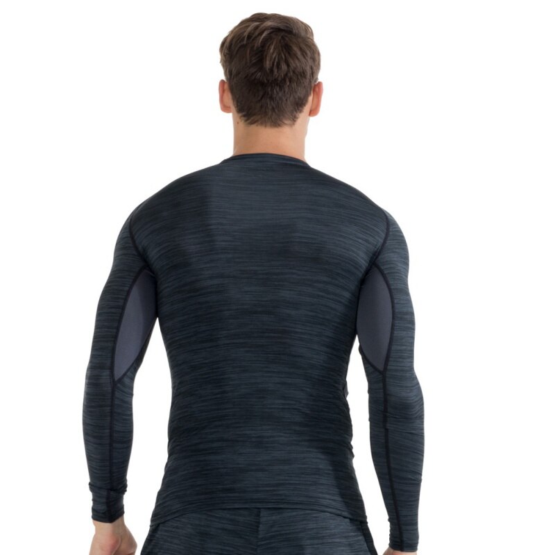 Topp gym långärmad kompression man sport t-shirts torr snabb långärmad löpning fitness kläder t-shirts toppar