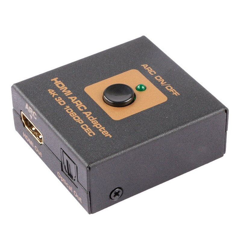 Convertidor de adaptador Hdmi Arc a Hdmi y óptico o 4K 3D 1080P