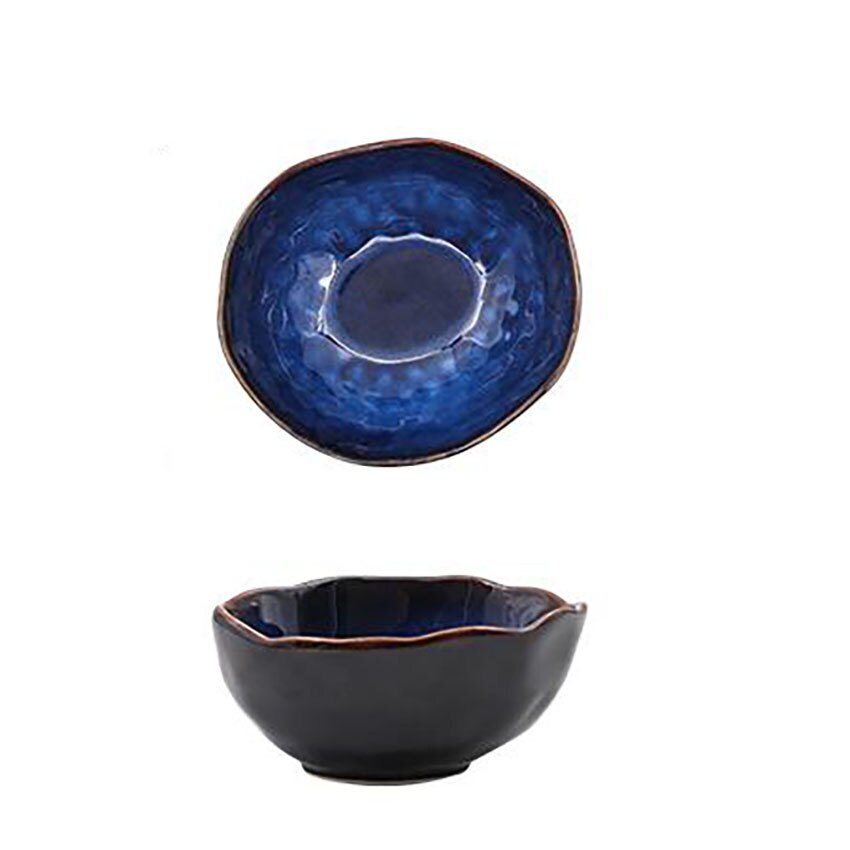 Plato de ensalada Irregular , utensilios de cocina, plato de tazón de arroz, vajilla, platos de cena, bandeja de decoración de comida para el hogar: 11cm