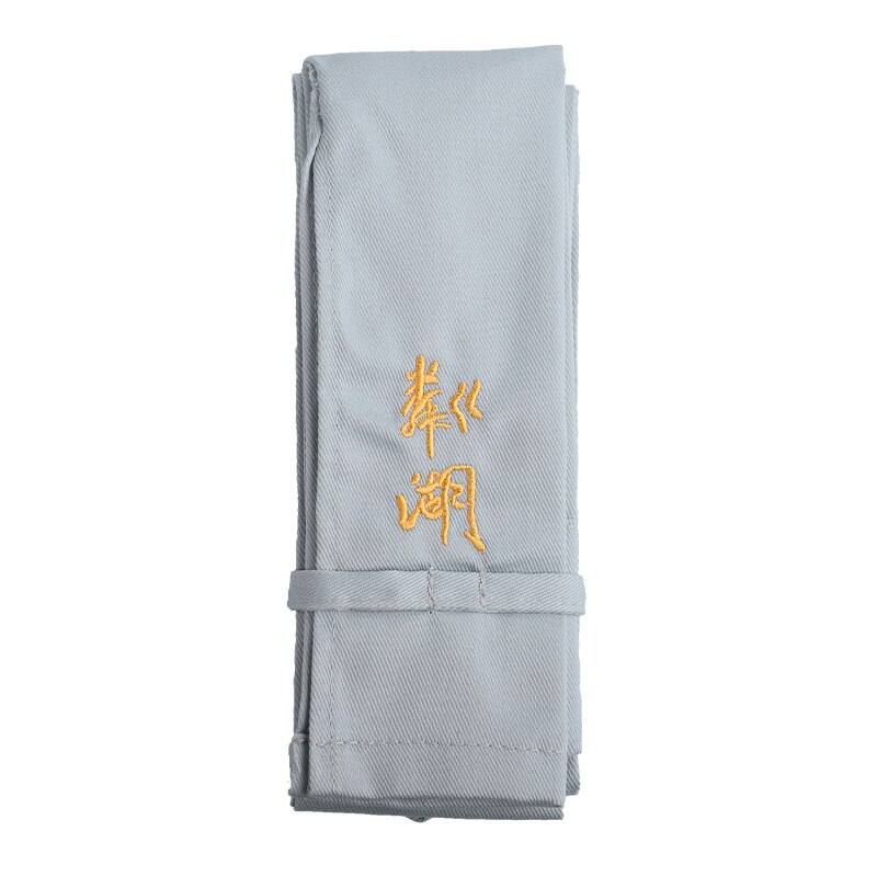 Sac de canne à pêche en tissu de coton épais, 5 couleurs, housse de protection anti-rayures, étui de rangement: Gris clair