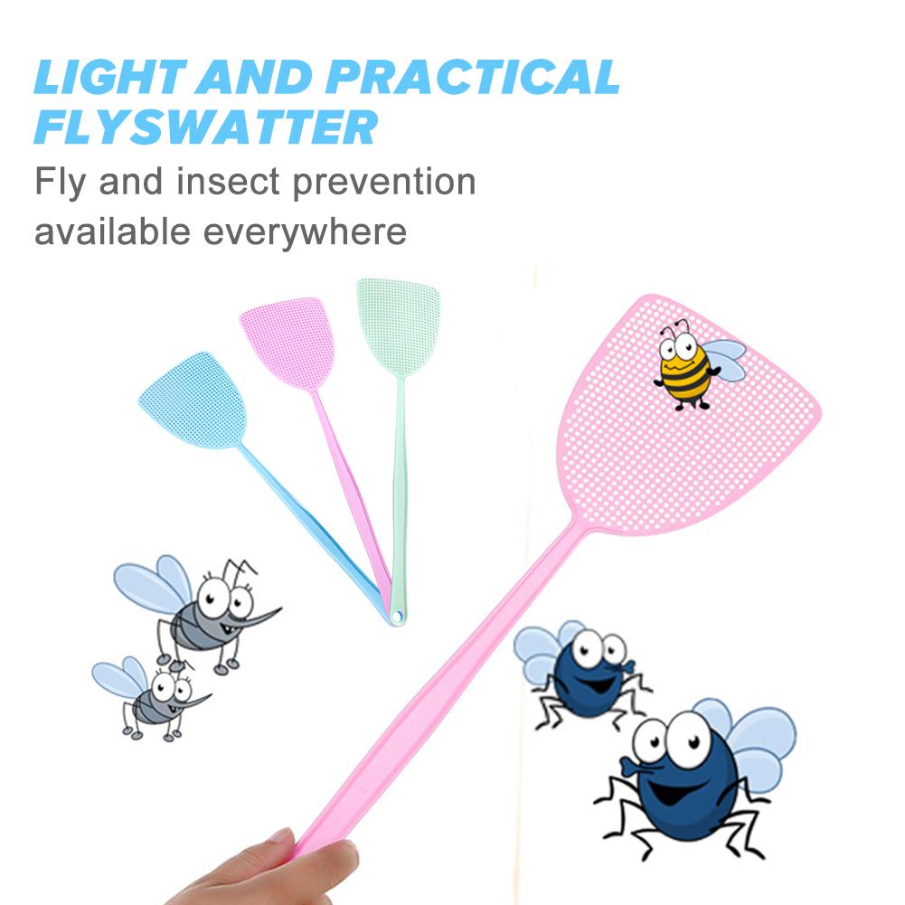 Matamoscas de plástico grueso, matamoscas para mosquitos, Control de plagas, mata insectos, accesorios de cocina para el hogar, 3 uds.