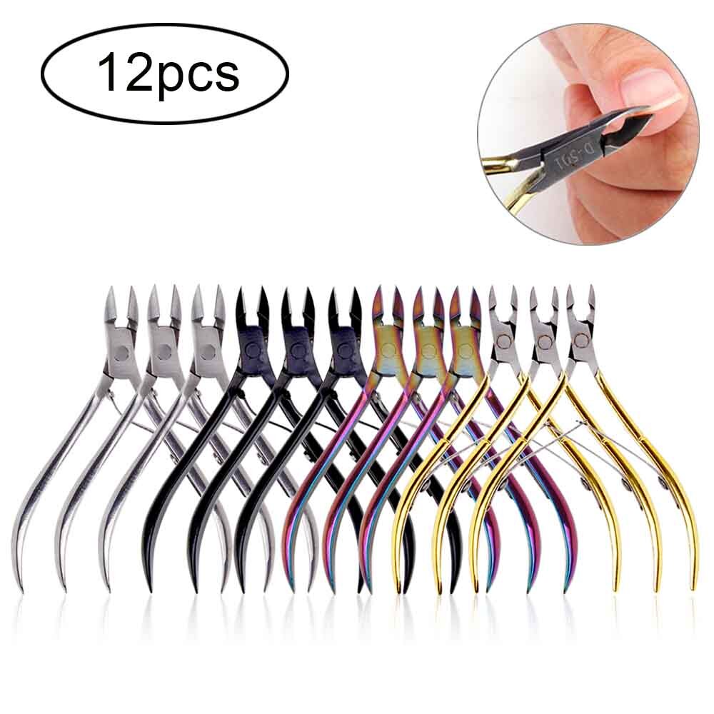 Pro Nail Clipper Cutter Toe Manicure Scissors Nail Art Cuticle Nipper - Foto 5