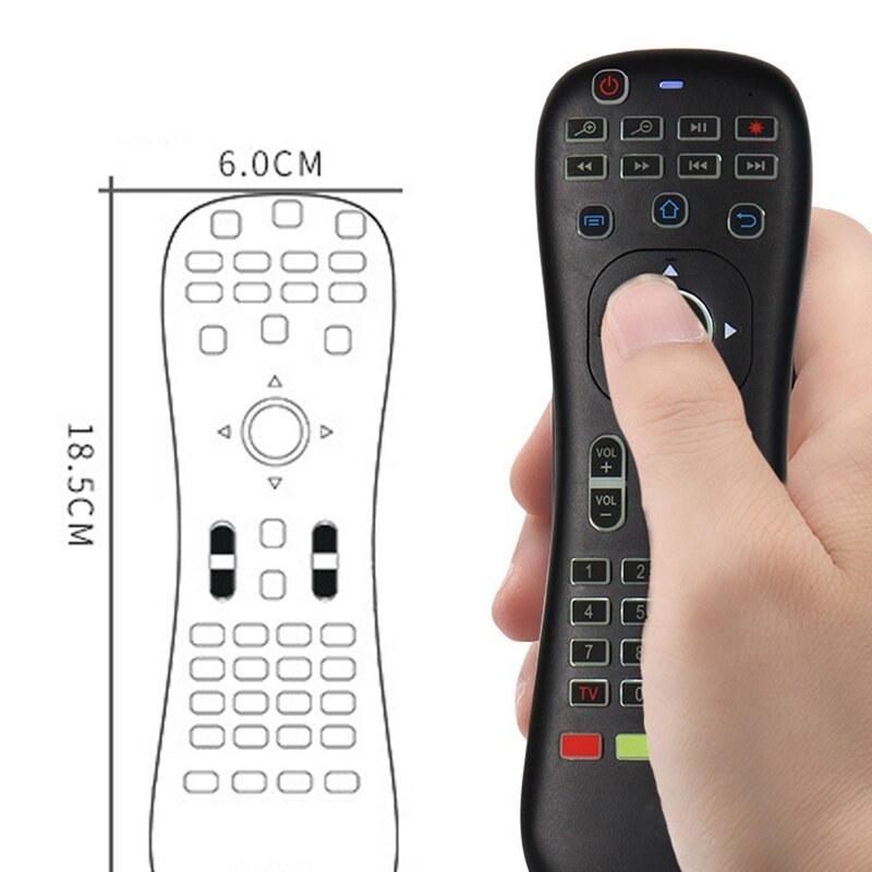 2.4G MX3 Multifunction Air Mouse Fly Mouse Mini Wireless Keyboard Infrared Remote Learning for Google Android TV Box, Windows, M