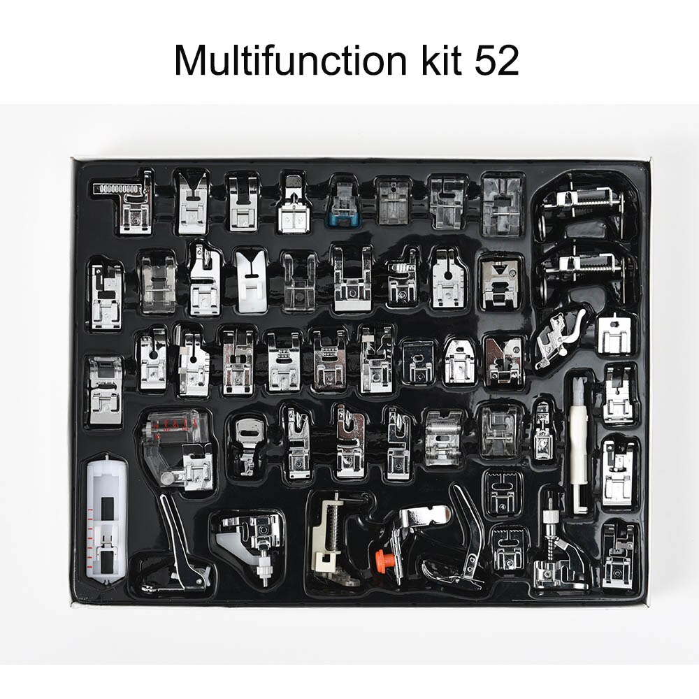 11/32/48/52/62Pcs Naaimachine Benodigdheden Presser Voet Voeten Voor Naaimachines Voeten kit Set Met Doos Voor Brother Singer Janome
