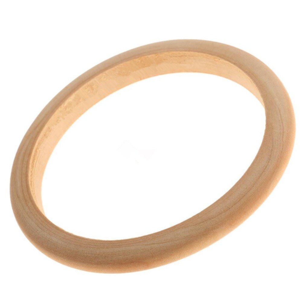 10 teile/los Dünne unvollendet Holz Armbinde Für DIY 0,8 cm Breite BG004