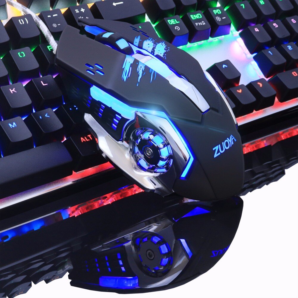 ZUOYA Professionelle gamer Spielen Maus 8D 3200DPI Einstellbare Verdrahtete Optische LED Computer Mäbenutzen USB Kabel Maus für Laptop PC