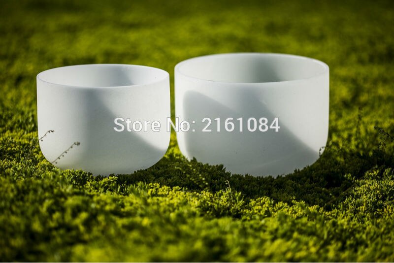 432 HZ 8" Note C/D/E/F/G/A/B Quartz Crystal Singing Bowls for Sound Therapy with one free suede and o ring