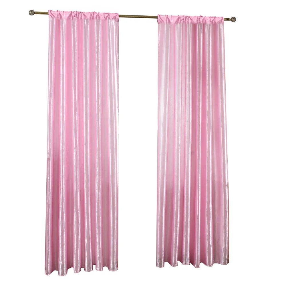 1pc tende rosa per soggiorno telecamera da letto divisoria semitrasparente per finestra telecamera per ragazza in stile europeo: 2*2.6