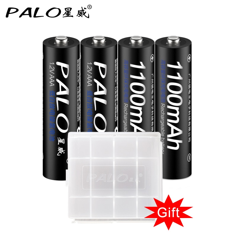 PALO 1.2V 3000mAh AA Rechargeable Battery and 1100mAh AAA Rechargeable Batteries For Toys Car 1.2V AA AAA Battery
