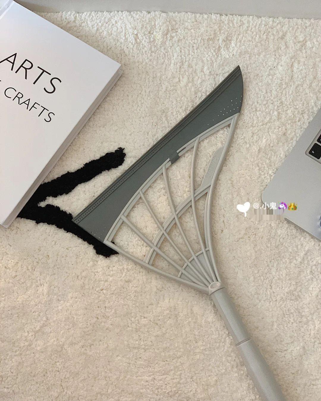 Black technology broom, floor broom, household magic dust sweeper, hair free, bathroom water scraper