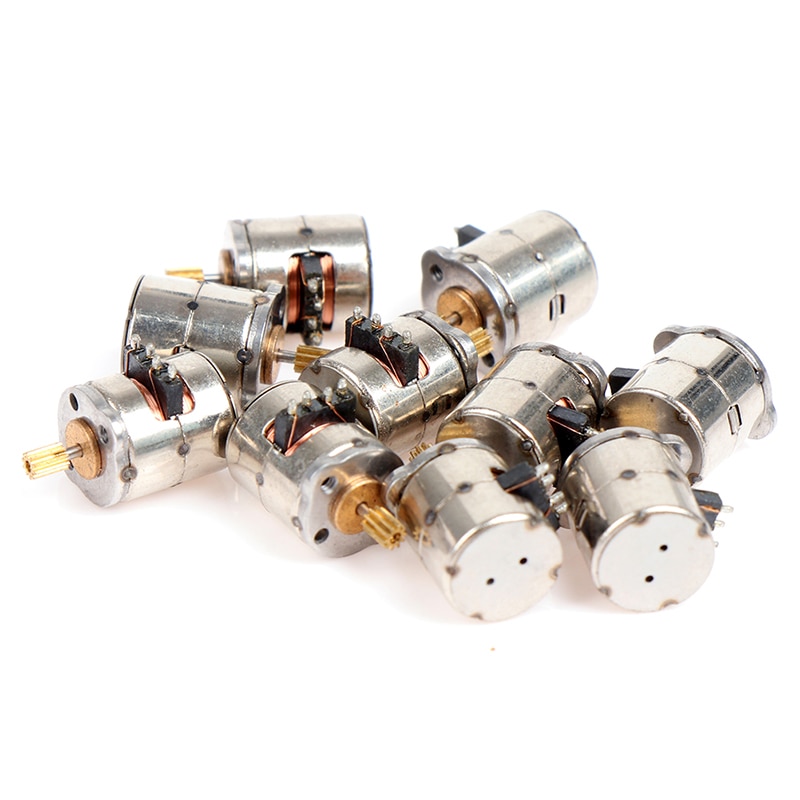 Mini 2-Phase 4-draht Schrittmotor Miniatur Stepper Mit 9 Zähne Getriebe Kleine sehr klein Mikro Motor- Spielzeug Motor- DIY Kamera