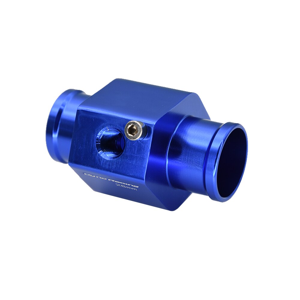 Water Temperature Gauge Radiator Water Temp Joint Pipe Sensor 40mm 38mm 36mm 34mm 32mm 30mm 28mm Hose Adapter Blue for Car