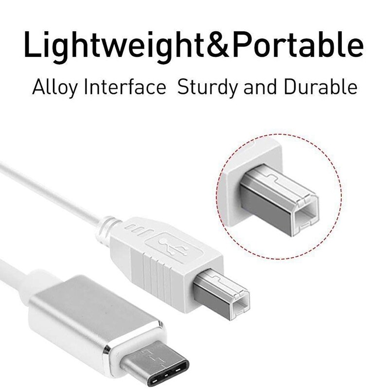 USB Type B To Midi Cable, Adapter Cable, Piano Audio Cable