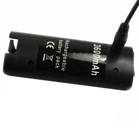 2X TWIN ZWART 3600 mAH OPLAADBARE BATTERIJ POWER PACK VOOR WII voor NINTENDO AFSTANDSBEDIENING