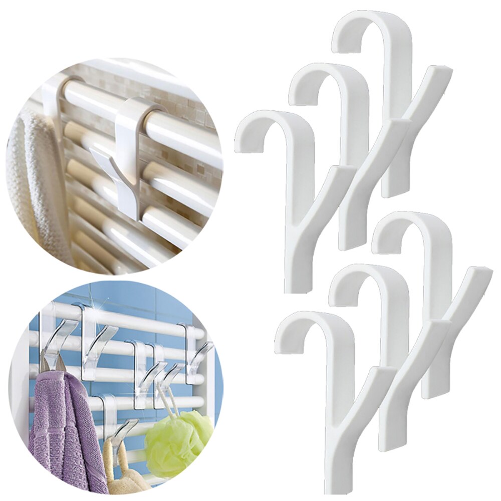 Radiator Rail Sjaal Verwarmde Handdoek Houder Kleding Haken Hoed Hangers Jas Badjas Voor Keuken Opslag In De Badkamer Accessoires