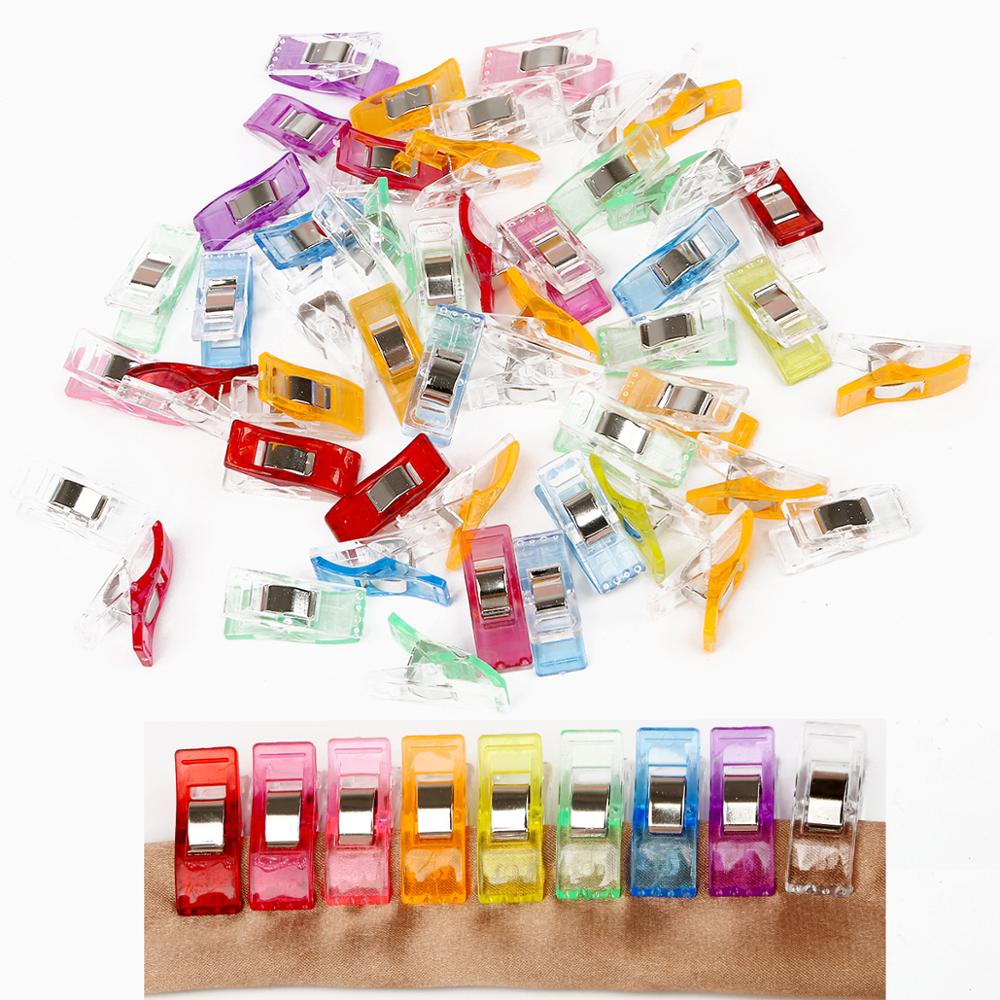 10 Uds. Pinzas de revestimiento para suelo Multicolor de plástico, pinzas de tela, herramientas de costura de retales y dobladillo, accesorios de costura