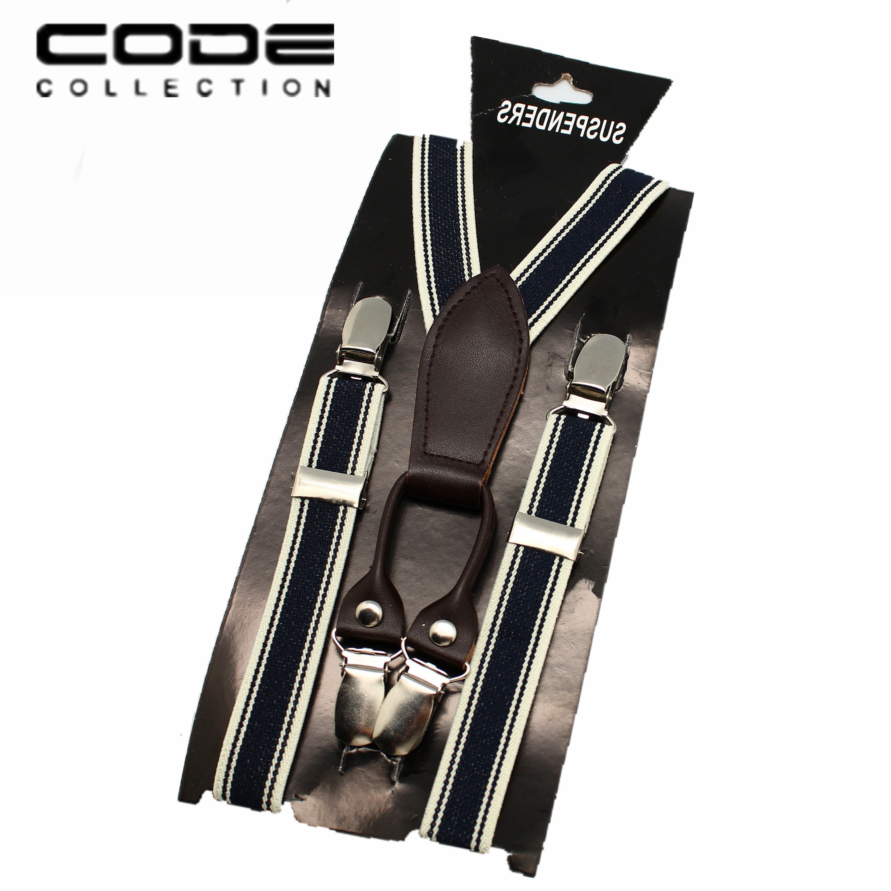 Tirantes Vintage a rayas para niños, camisa clásica con tirantes de 4 clips para niño y niña, camisa elástica, soporte ajustable para camisa: SP019