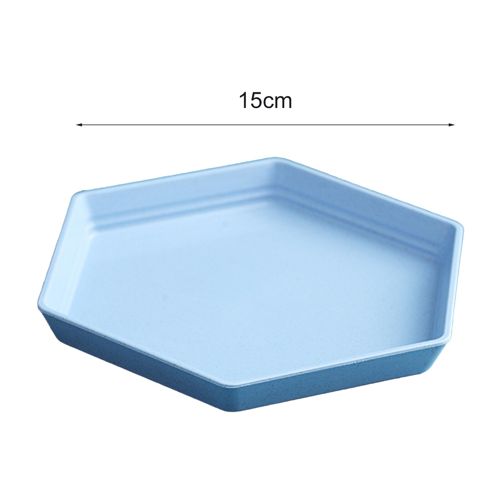 Hexagon Party Dessert Snacks Zaden Tarwe Stro Dikker Lade Fruitschaal Multifunctionele Keuken Accessoires Mand Gerechten