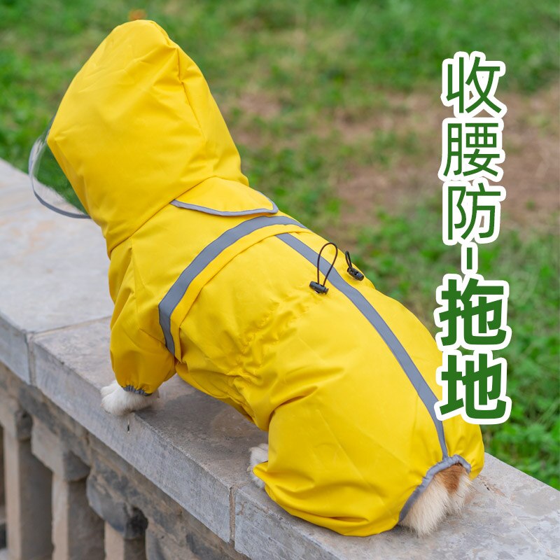 Chubasquero para perro Corgi galés, ropa impermeable reflectante para perro, chaqueta de lluvia, mono, ropa para perro Corgi, abrigo de lluvia para mascotas