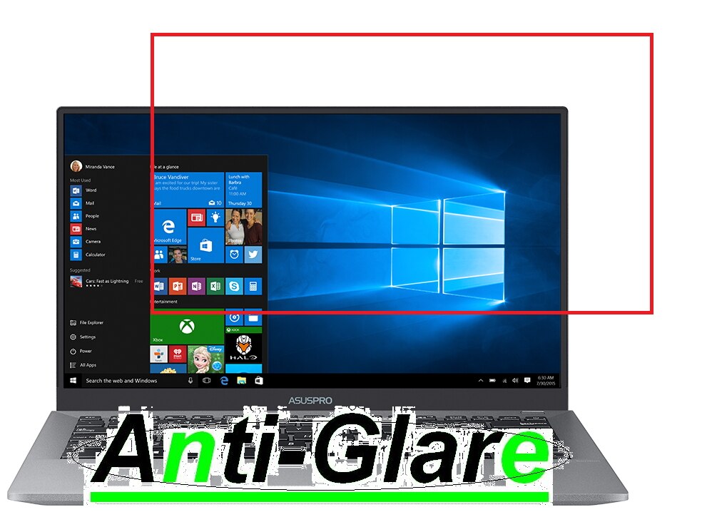 2X Anti-Glare Screen Protector Guard Cover for Asus Q501LA Q550LF 15.6" Touch Screen Protector