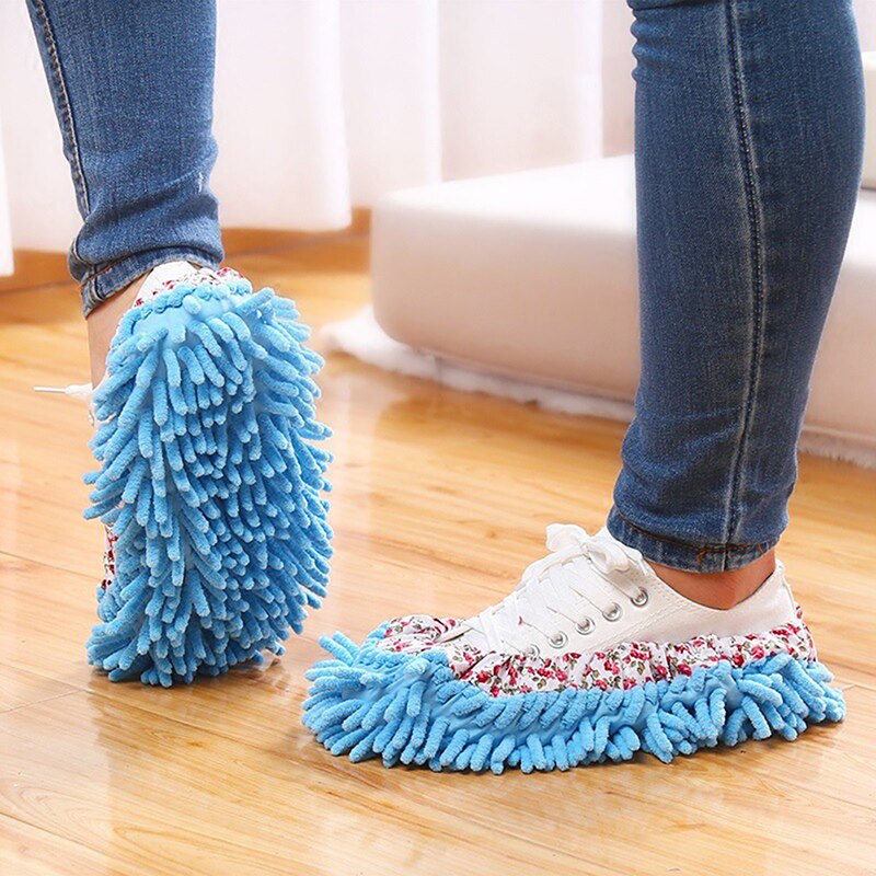 Ochine squeeze mop vloerreiniging verwijderbare en wasbare slippers luie dweil slippers vloerreinigingsslippers
