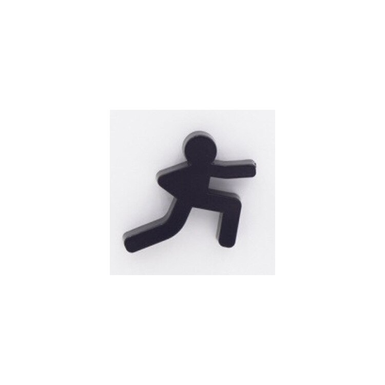 Ímã de geladeira ninja homem preto 4 embutido, decoração de casa, clipe de mensagem magnético