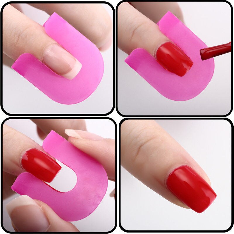 26 stk neglelak lim model spildsikker manicure beskytter værktøj manicure negle klistermærker beskytter remover wrap værktøj