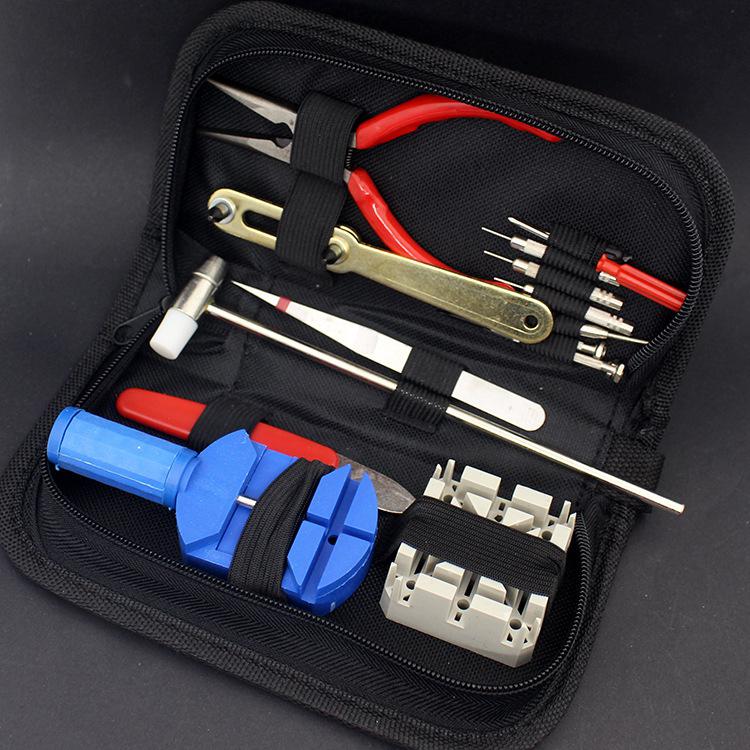 16 stks/set Horloge Reparatie Tools Professionele Horlogeband Demonteer Chain Case Opener Kit