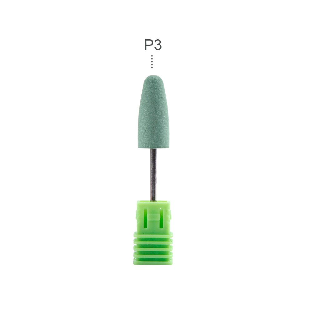 Silicone Ceramic Nails Drill Bit Polisher Rubber Remover Electric Manicure Machine Tools Milling Cutter Griding Buffer File: P3