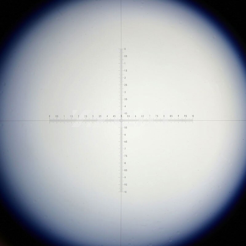 Microscope Eyepiece Lens Micrometer Calibration Slide With cross Scale reticle 0.05mm dust dispersion Calculate Area