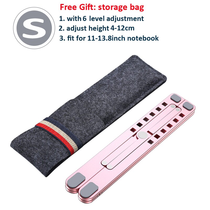Factory Direct Portable Laptop Stand Holder For Macbook Pro Adjustable Suporte Notebook Stand Laptop Stand For Bed