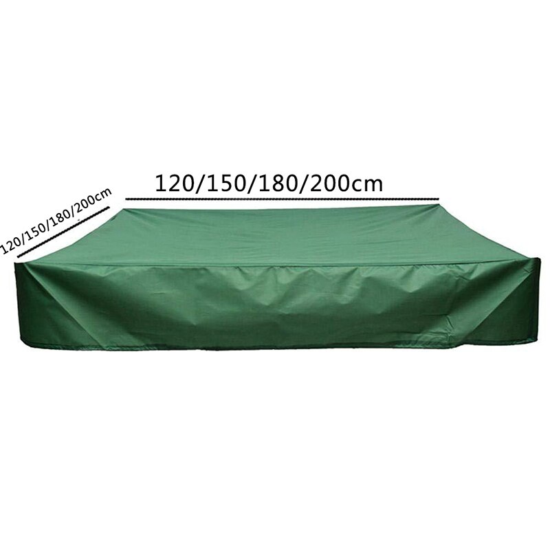 Sandbox Cover Sand Pit Square Waterproof Oxford Cloth Dust Cover Dustproof Protection for Garden Sandpit Cover with Drawstring
