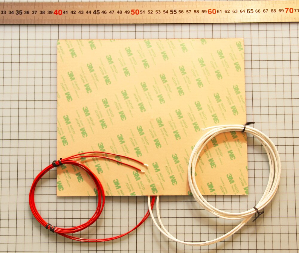 200X240mm 500W 120V Ultimaker 2 Clone 3D Printer Heated Bed Keenovo Silicone Heater Pad