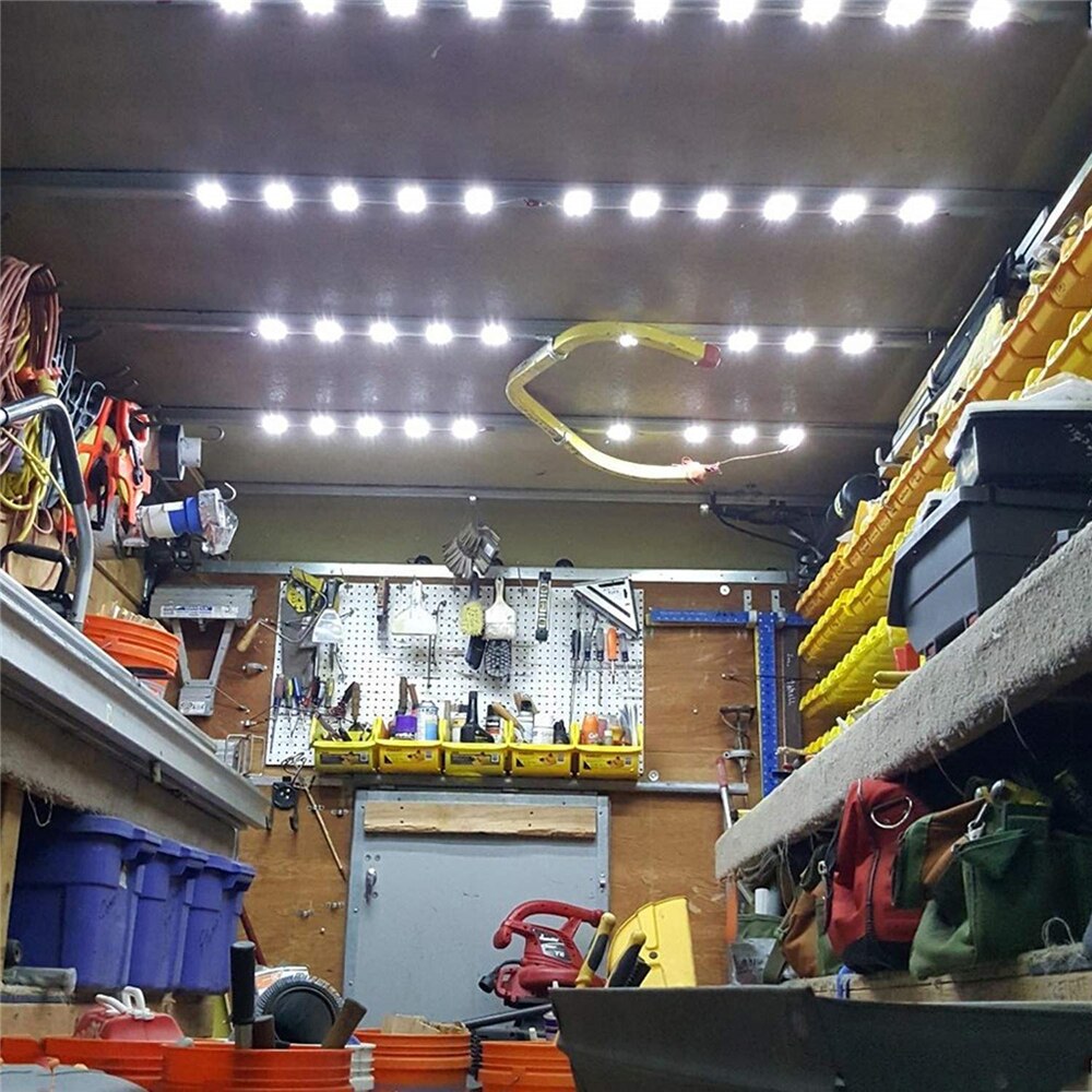 10x4 LEDs Autodak Licht Kit Van Interieur Plafond Verlichting Waterdichte Binnenkant Heldere Witte Voor RV Boot trailer Vrachtwagens 12V – Grandado