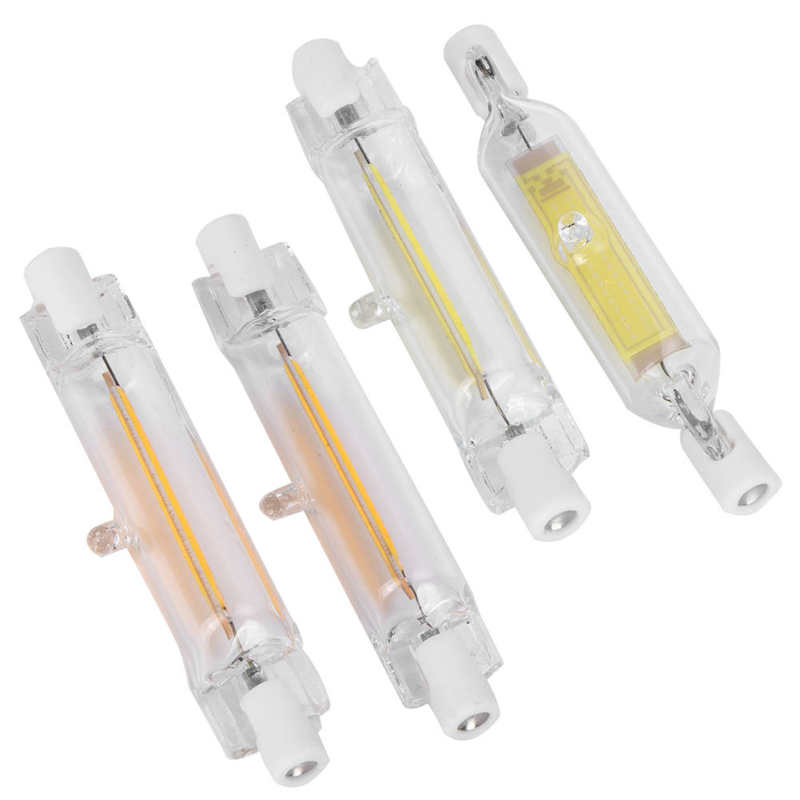 Lampadina pannocchia 2pz R7S 5W 78mm evidenzia la lampadina 230V R7S della sorgente luminosa di inondazione a doppia estremità