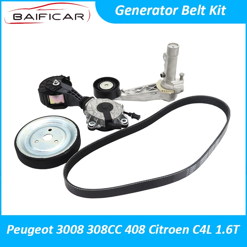 Baificar märke generator remsats spännare mellanhjul för peugeot 3008 308cc 408 citroen  c4l 1.6t