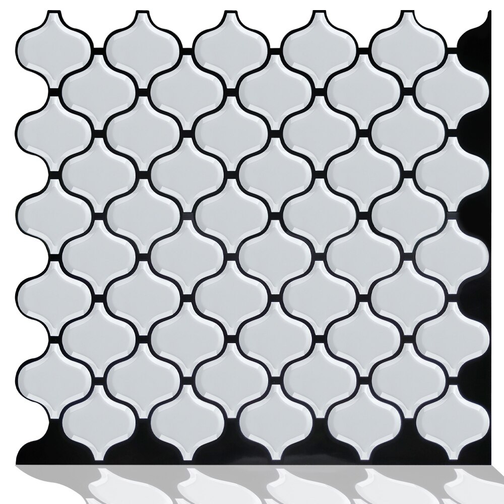 3d mosaik vinyl køkken peel and stick backsplash selvklæbende tapet klistermærke flise  - 1 ark: Mslb -511