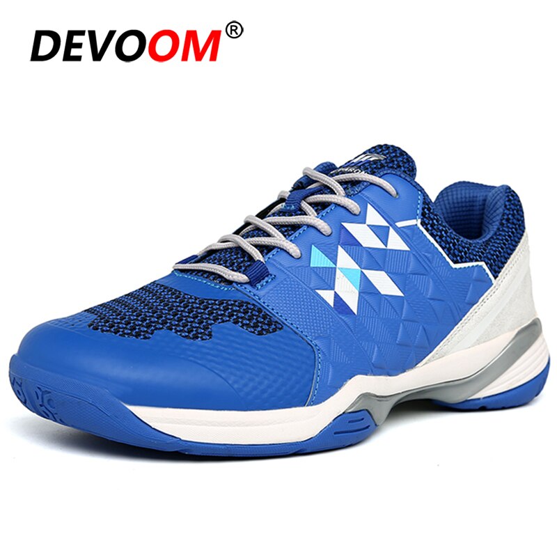 Badminton Shoes Men Women Volleyball Shoes Unisex Light Sports Breathable Shoe Women Sneakers Wear-resistant Tenis Mujer 45: Blue / 11