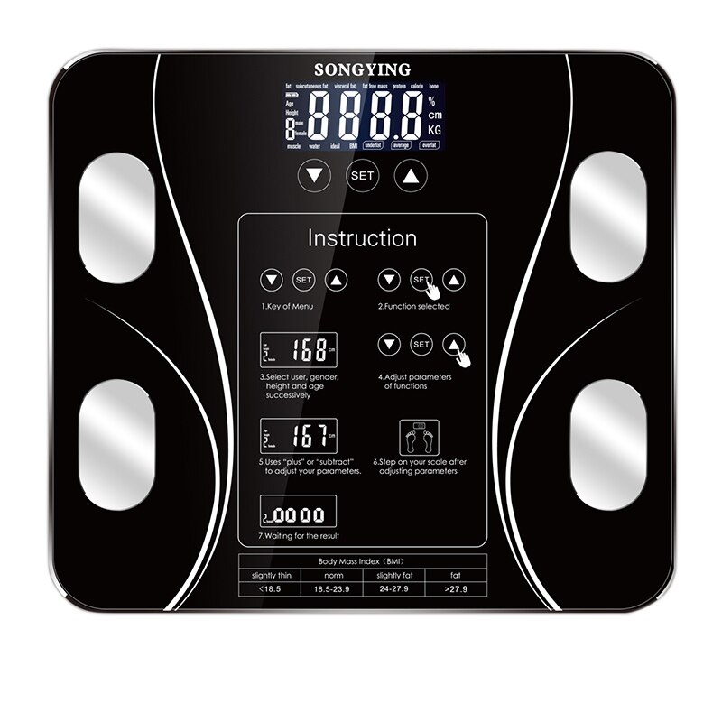Body Scale Smart Wireless Digital Weight Body Composition Analyzer: No USB cable