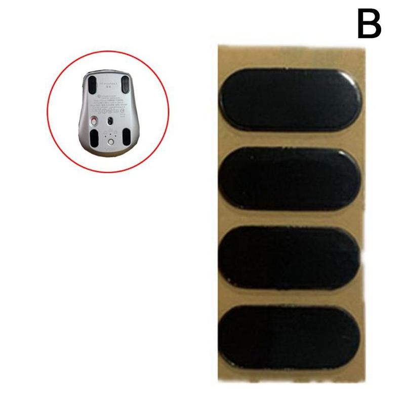 1Set Mouse Feet Sticker Black Mouse Skates Pads Replacement Mouse Feet for Logitech MX Anywhere 2S Mouse: B