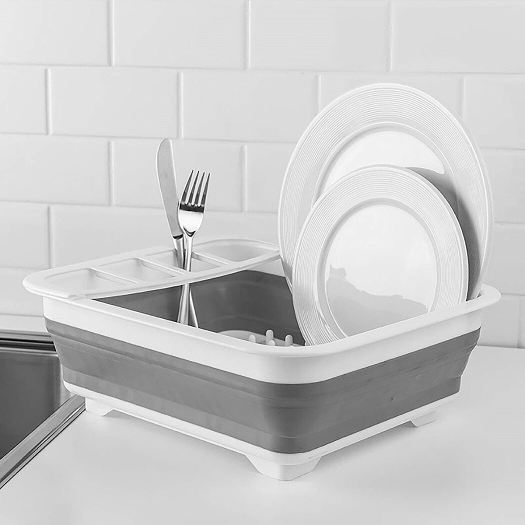 Égouttoir à vaisselle pliable, support de séchage, support de vaisselle, évier de rangement, outils de cuisine