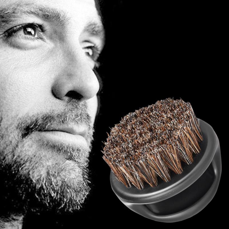 Peine de para hombre, cepillo de afeitar para Barbero, aparato de limpieza de barba Facial, herramienta de afeitado, cepillo de afeitar con mango