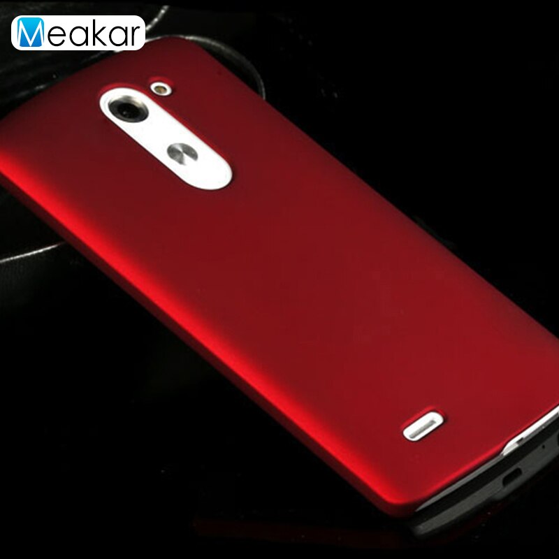Funda de plástico mate 5.5para Lg G3 Stylus funda para Lg G3 Stylus Dual D690 D690n D693n Coque trasero de teléfono funda: For G3 Stylus Dual / red