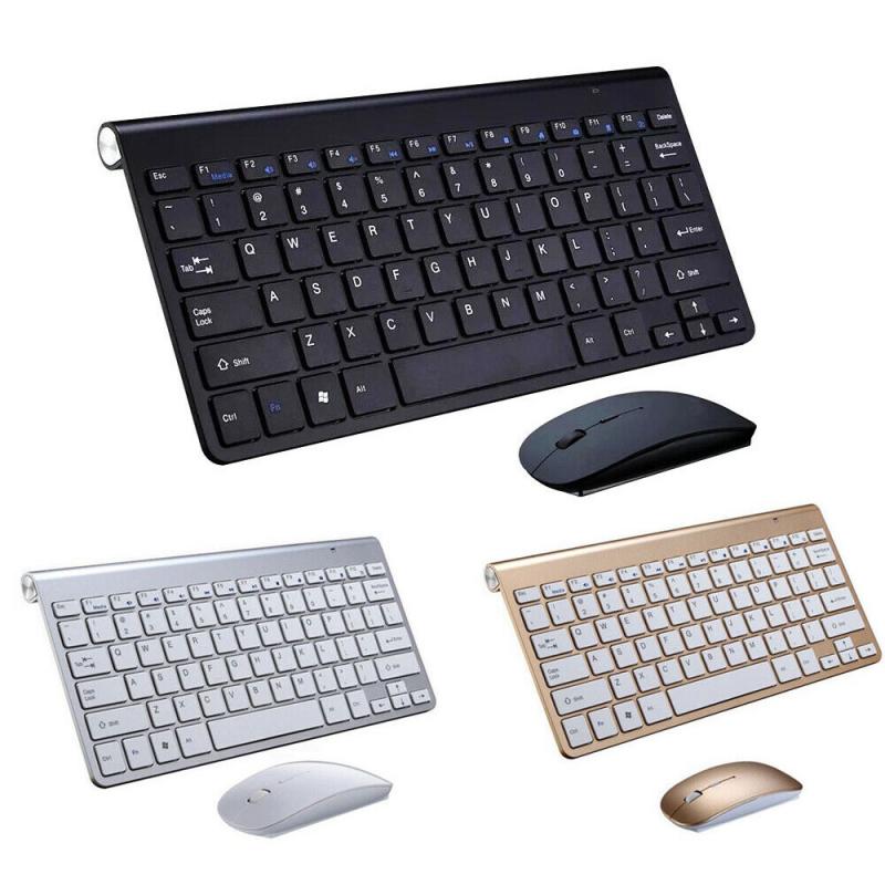 Mini Ultra Thin 2.4G Wireless Keyboard Mouse Combo Kit Set For PC Laptop Notebook Computer Desktop Computer Peripherals