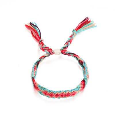 Bracelet d'amitié tressé coloré pour hommes et femmes, chaîne brésilienne en coton, cordon Hippie Surf, bijoux bohème: 6