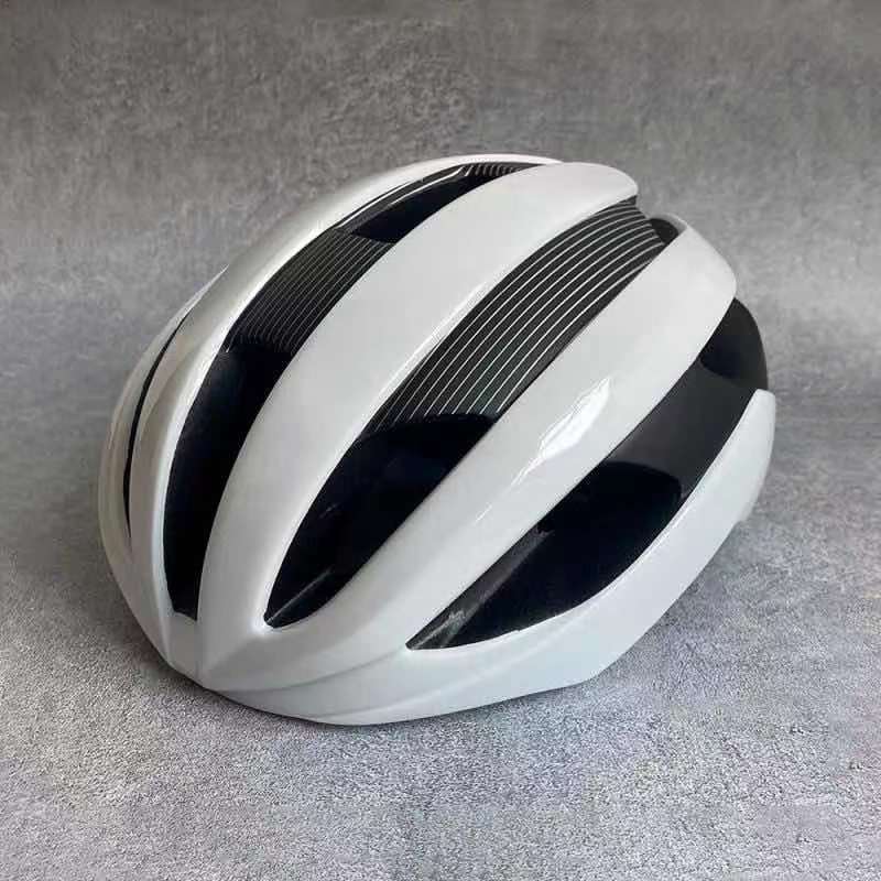 Casco da bici da strada Aero Casco da Ciclismo per uomo Velocis aerodinamica Casco da vento Casco da bicicletta sportivo ultraleggero Casco Ciclismo: bianca