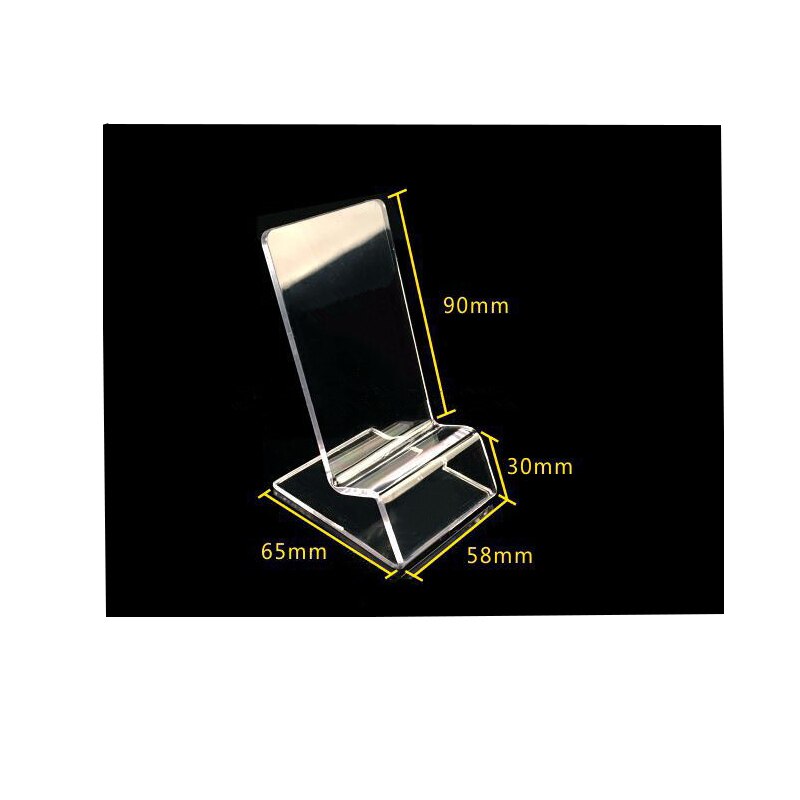 10pcs Clear acrylic mobile cell phone display stand phone Digital product holder jewelry/watch display holder rack