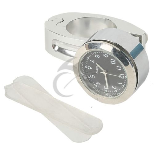 Motorcycle 7/8" 1" Handlebar Mount Clock Watch for Kawasaki Ninja ZX Vulcan ZRX