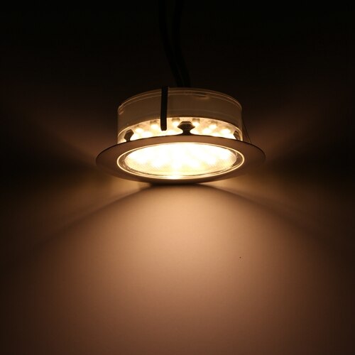 QACA LED Deck Recessed Inground Lights Garden Stairs Path Outdoor and Indoor Decoration Lamp B107: Warm White