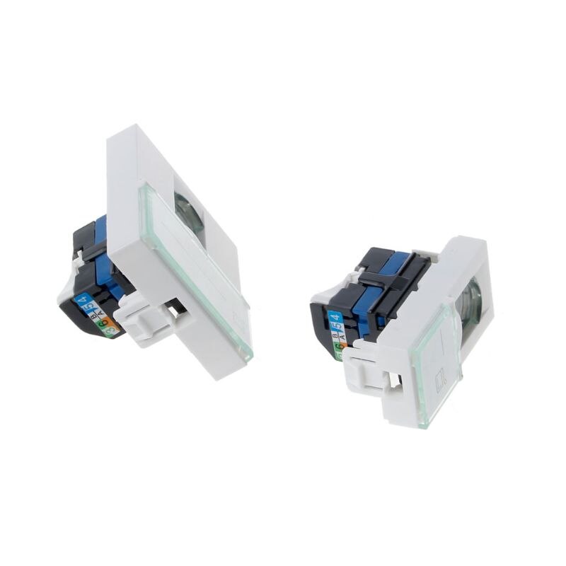 CAT6 Modulo Informazioni Modulo di Rete Presa RJ45 8P8C Adattatore del Connettore Keystone Martinetti Piastra A Muro Standard